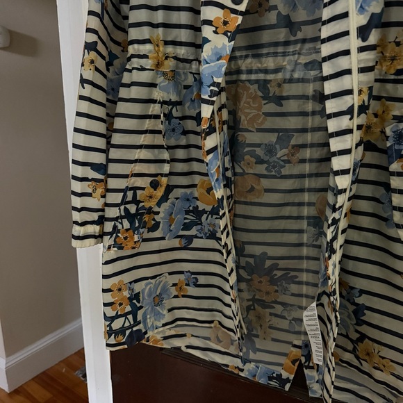 Joules Golightly Floral Striped Women's Rain Jacket - Picture 4 of 6
